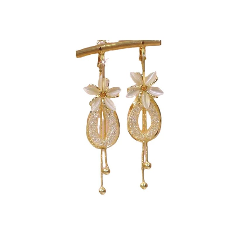 ‚ú®üå∏Elegant Flower Tassel Dangle Earrings