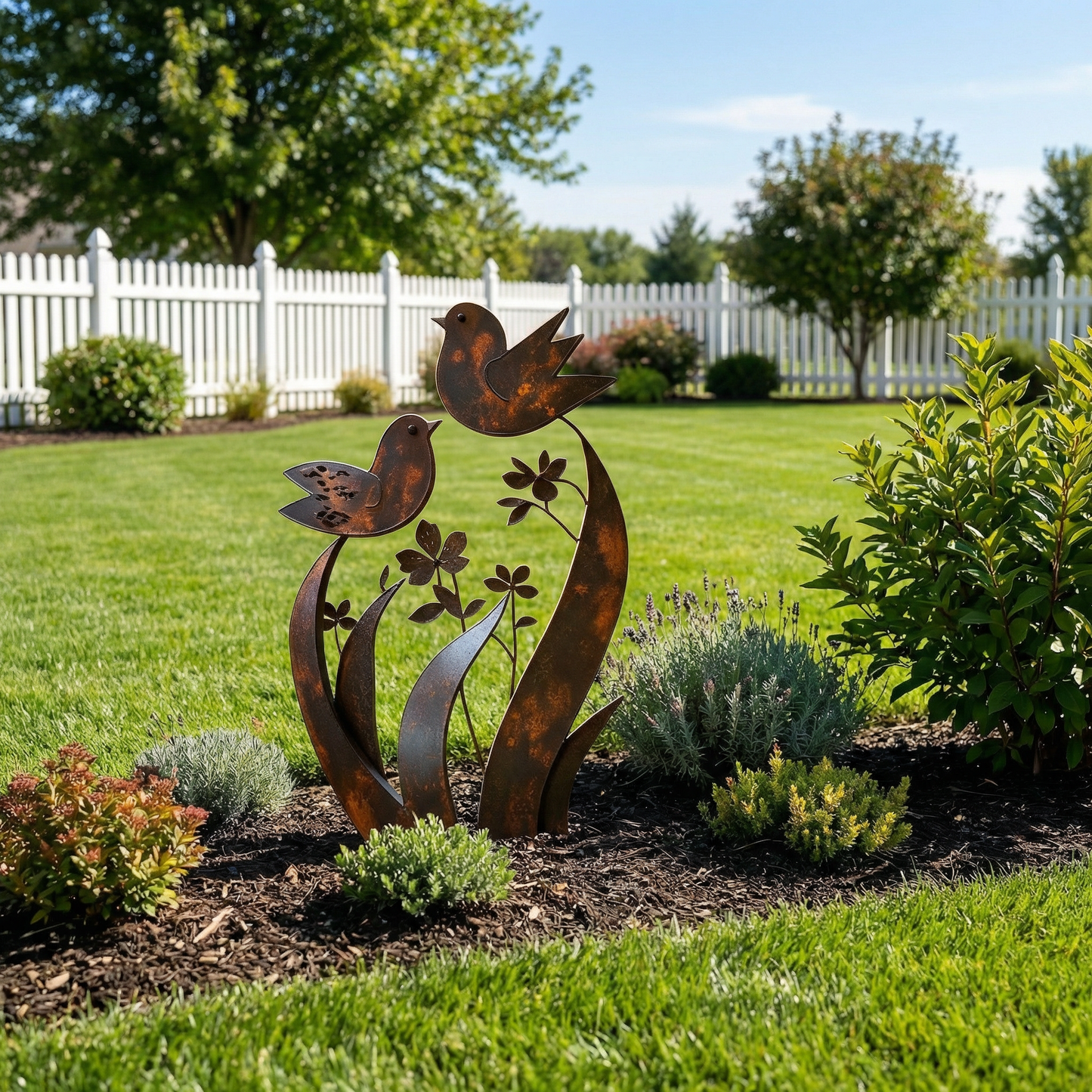 ü¶ãü¶ã2026 Mother's Day Gifts 50% Off--üíñüéÅBird & Wildflower Metal Garden Stake