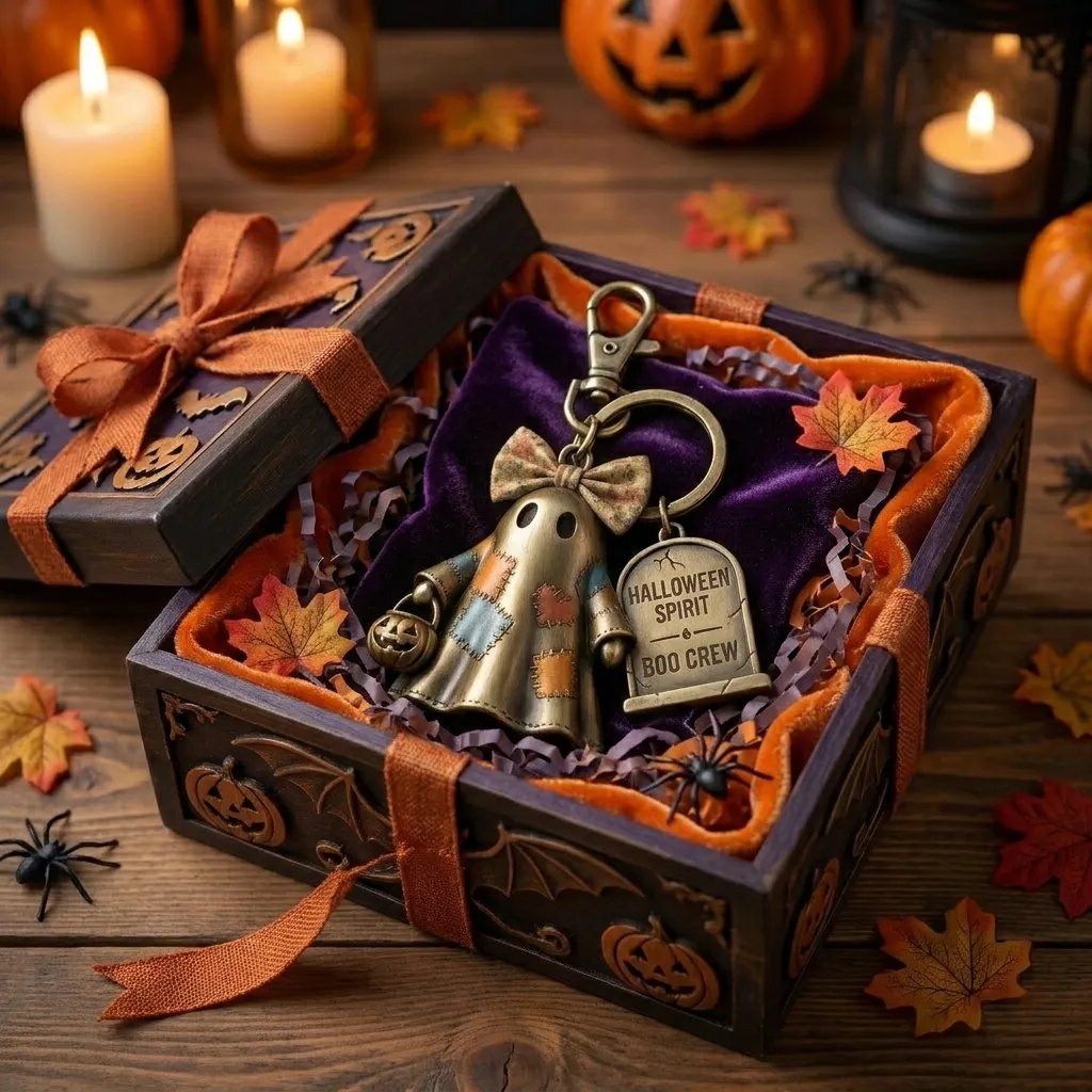 üî•Halloween Spirit Boo Crew Ghost Keychain