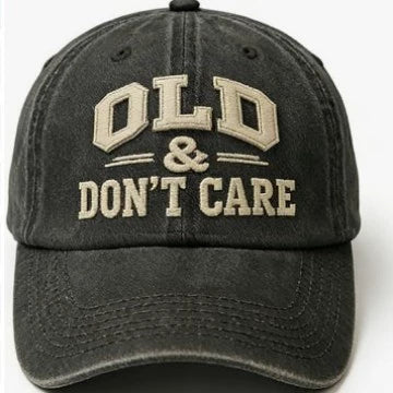 üߢ 2026 New Year Hot Sale | Vintage Distressed ‚ÄúOLD & DON‚ÄôT CARE‚Äù Cap