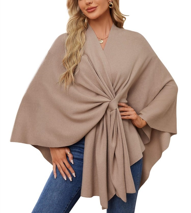 üî•Elegant Shawl Wraps Soft Open Front Poncho Shawl Wraps