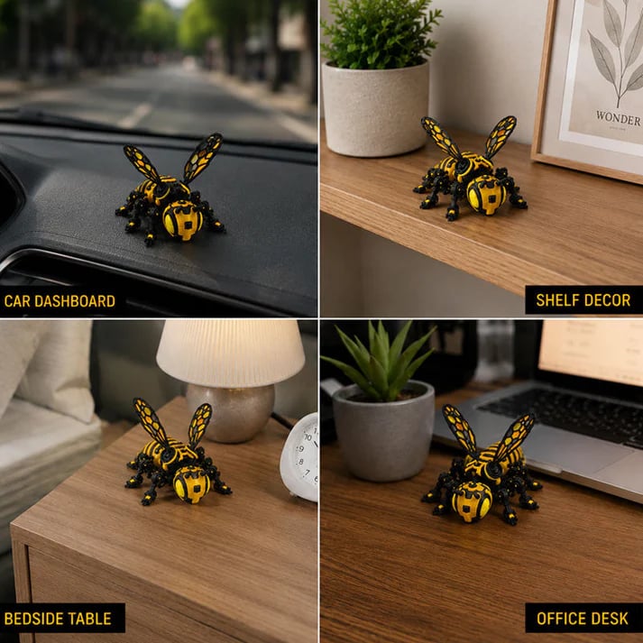 Cyber Mechanical Bee Figurine üêù