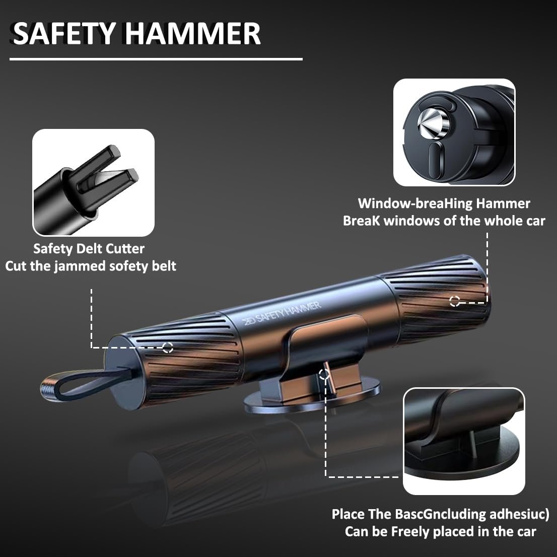 üèÜ 50K+ SOLD! Almost Gone-‚ö°Safe Hammer Glass Breaker Under Water