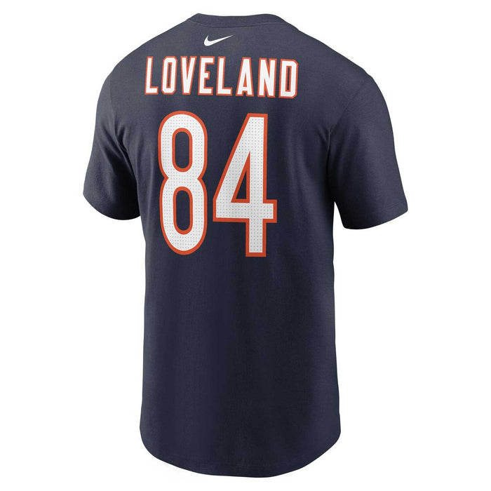 Chicago Bears Colston Loveland Nike Home Name & Number T-Shirt