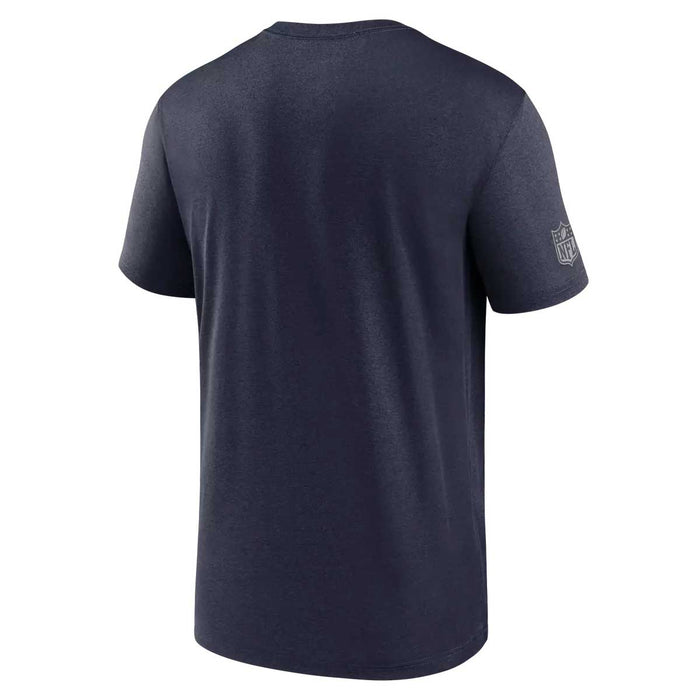 Chicago Bears Nike Marine Blue Chest Logo Issue Crew Neck Tee Shirt