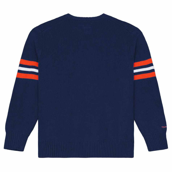 Chicago Bears Mitchell And Ness Head Coach Striped Crew Neck