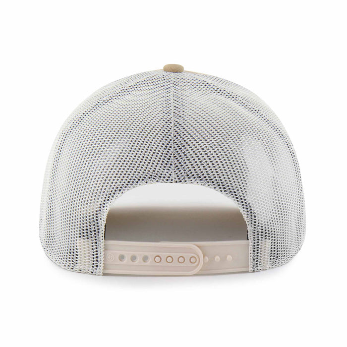 Chicago Cubs 47 Brand Khaki Huskin Trucker Adjustable Cap