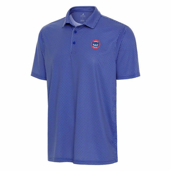 Chicago Cubs Antigua 1979 Trellis Royal/White Polo Tee Shirt