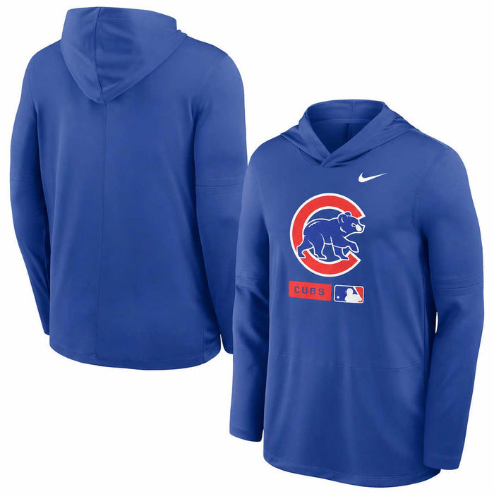 Chicago Cubs Nike Authentic On Field DRI-FIT Walking Bear Lightweight Hooded Top