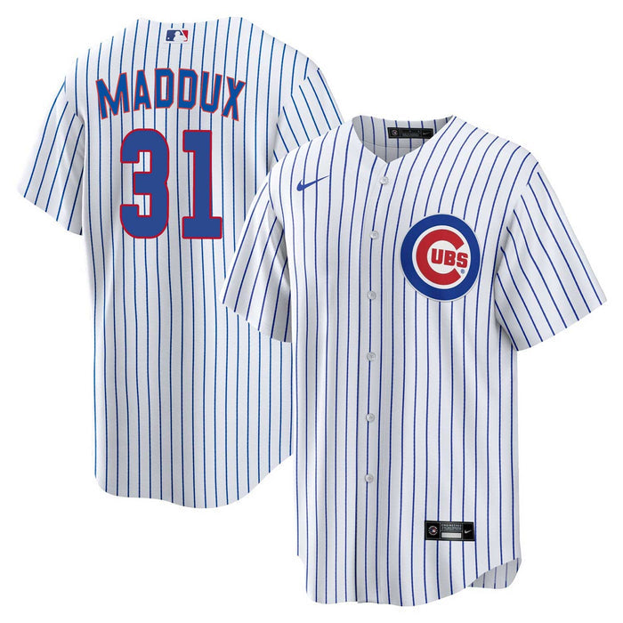 Chicago Cubs Greg Maddux Youth Nike Home Baseline Jersey With Authentic Lettering