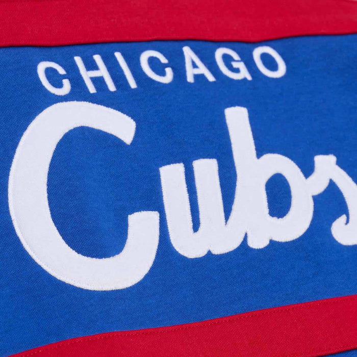 Chicago Cubs Mitchell & Ness Team Color Head Coach Quarter Zip Sweatshirt