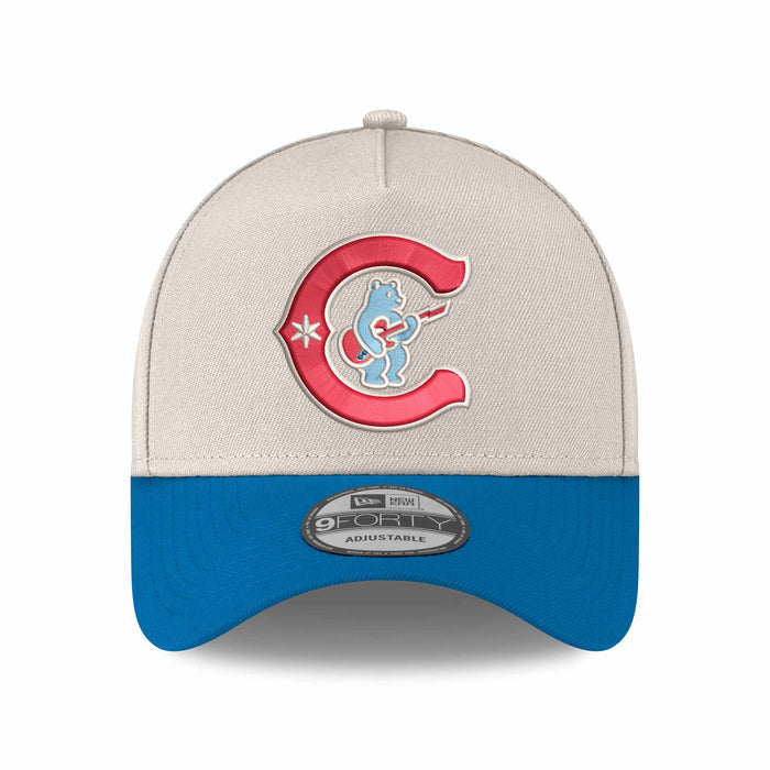 Chicago Cubs New Era Chrome Rainstorm Rock Bear C 150 Year Anniversary 9FORTY A Frame Adjustable Cap