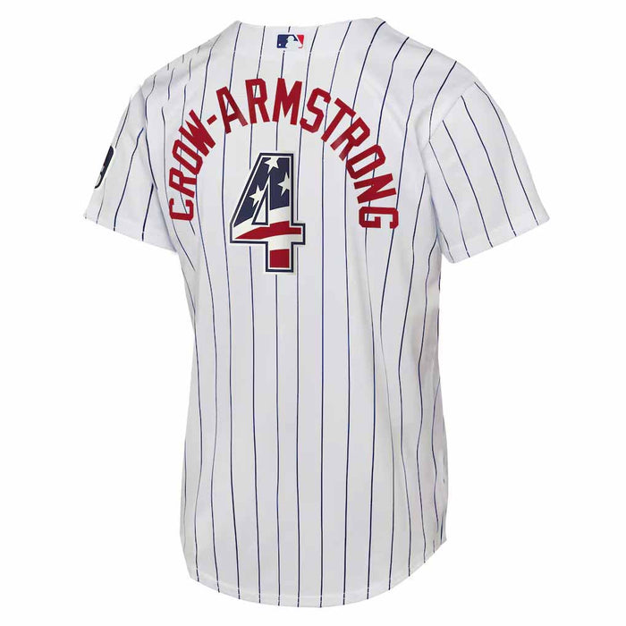 Chicago Cubs Pete Crow-Armstrong Youth 2026 July 4th Replica Jersey