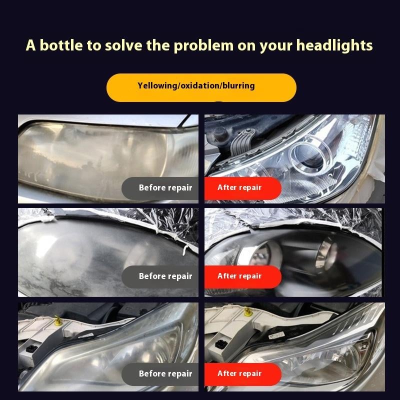 üèÜ 35K+ SOLD! üöóHeadlight Restoration Kit | 2‚ÄêStep No‚ÄêSand Formula for Crystal Clear Lights ‚ú®