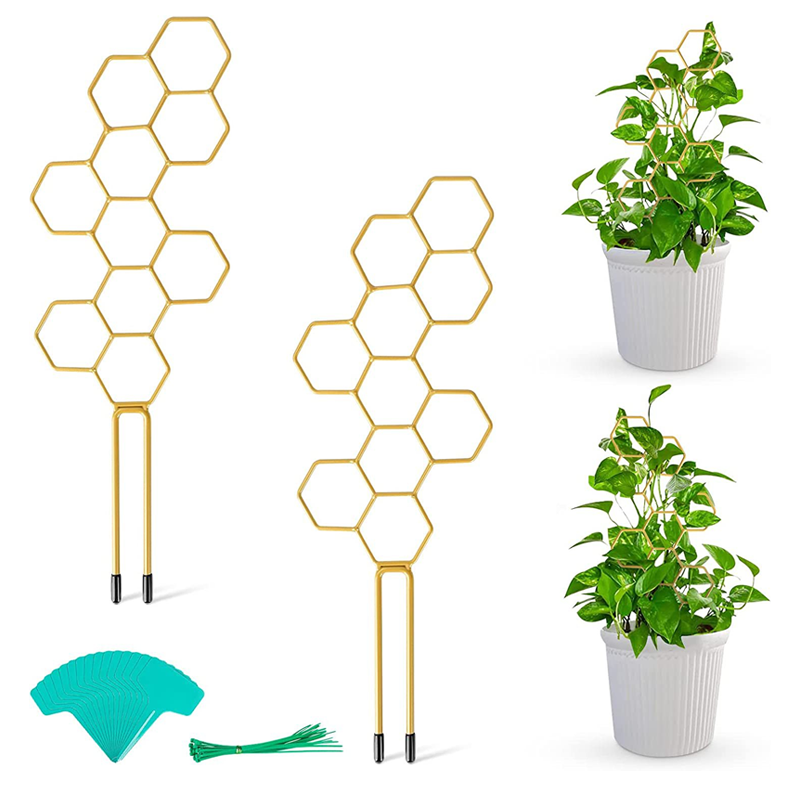 üåøHoneycomb Plant Trellis ‚Äì Rust-Proof, Stackable, Easy Install üêù