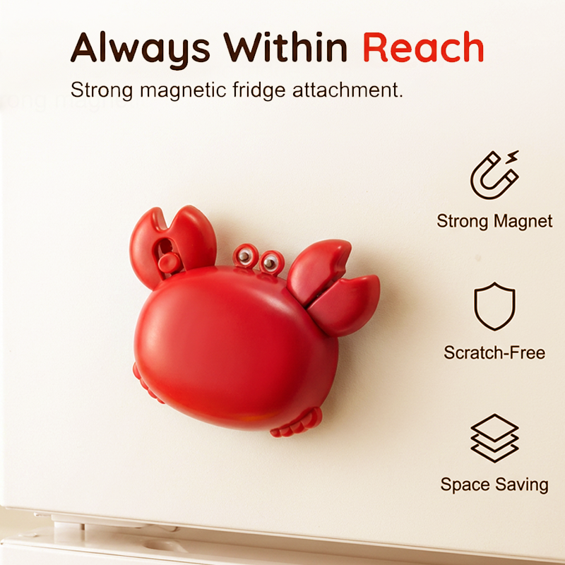 ü¶Ä Multifunctional Magnetic Crab-Shaped Bottle Opener ‚Äì Strong magnet & rust-proof ‚Äì Catches caps, great for fridge or bar