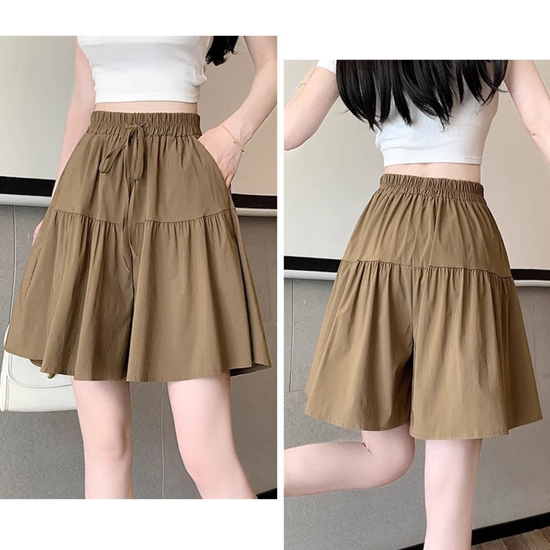 High Waist Ruffle Skirt Pants for Women ‚Äì Wide Leg Culottes, Flowy & Comfyüíï