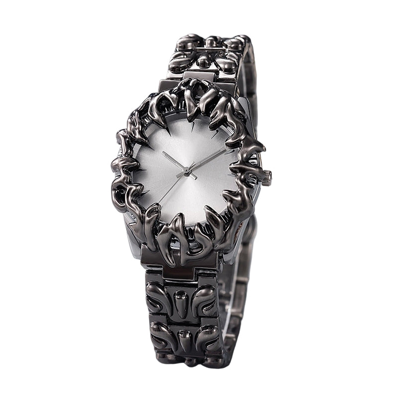 ‚åö Creative Claw-Shaped Quartz Watch ‚Äì Red Dial, Sculptural Bracelet, Statement Style üî•