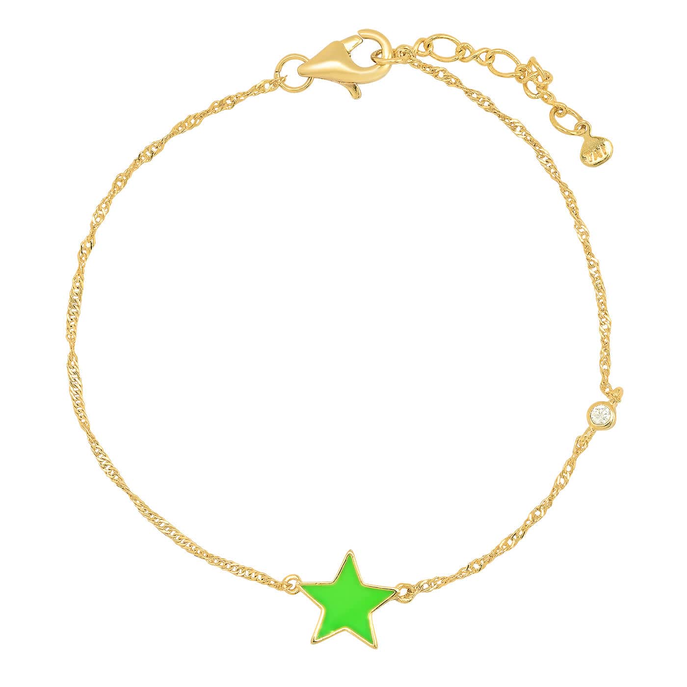 Star Enamel Charm Bracelet