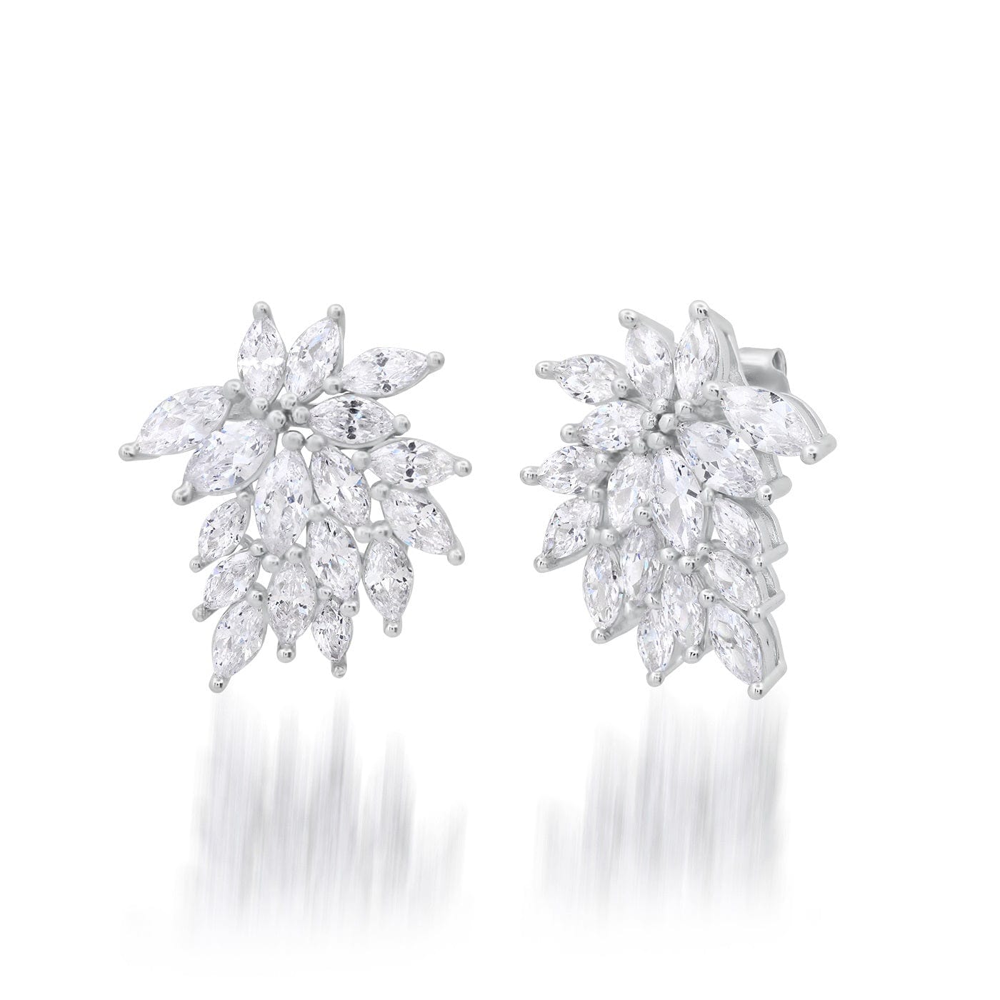 CZ Marquis Spray Earrings