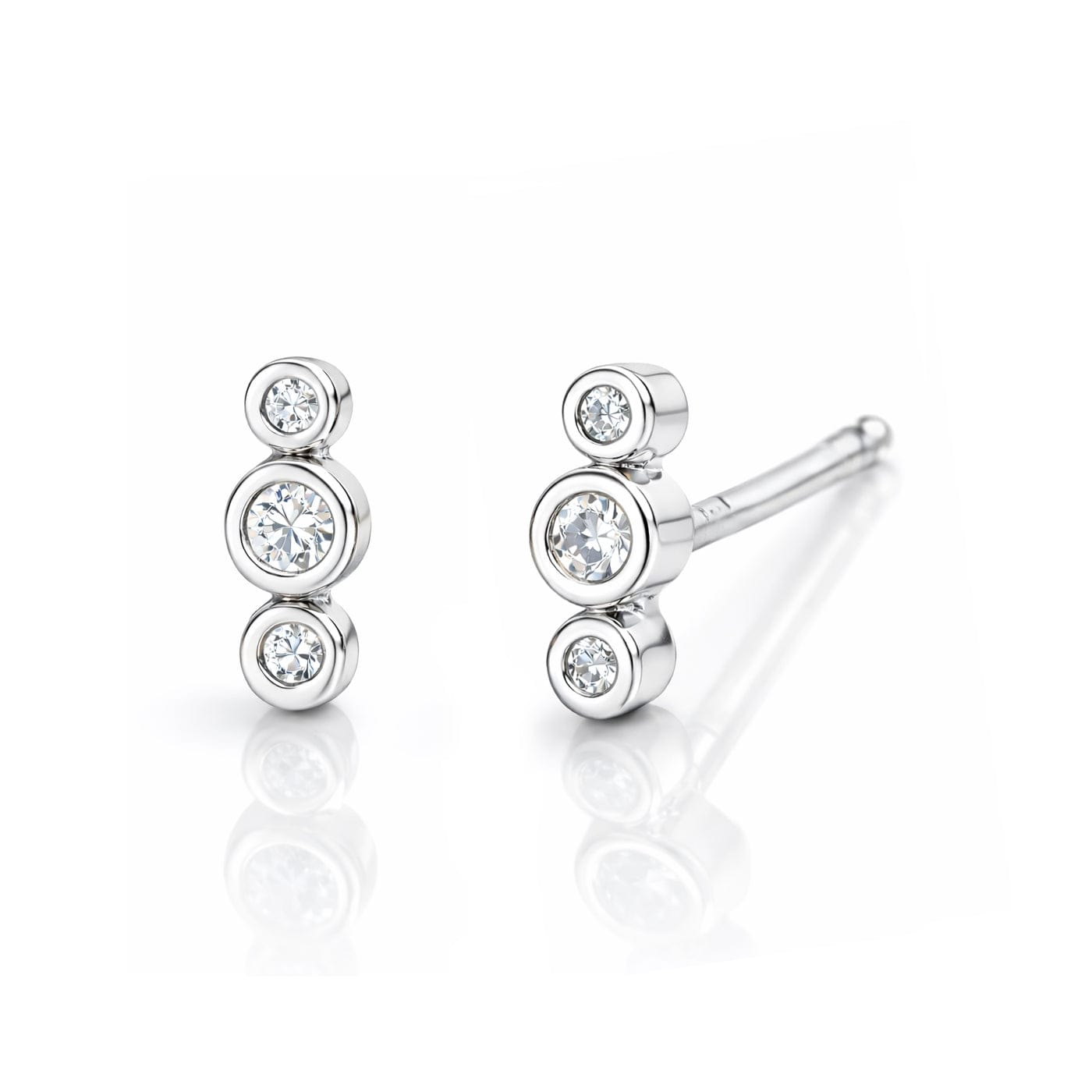 Three CZ Stud