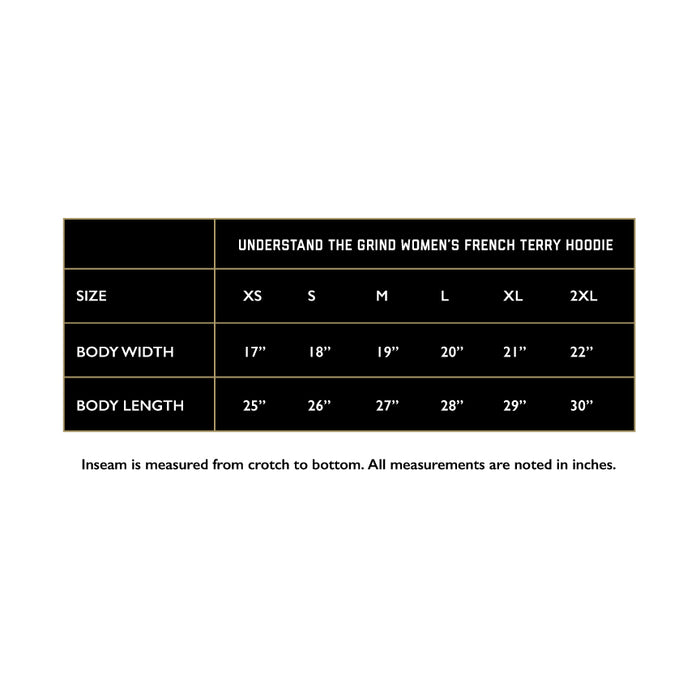 Understand the Grind Script Women's Zip-Up Hoodie - Marled Ash