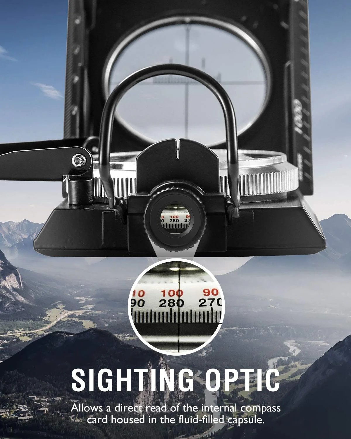 Dailyardtool¬Æ Multifunctional Military Aiming Navigation Compass Compass