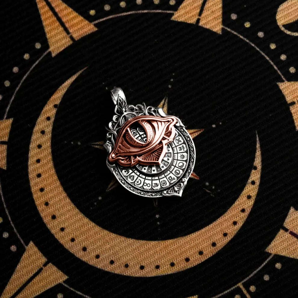 üëÅÔ∏è‚Äçüó®Ô∏èHandmade Tarot Vision Pendant: Connect to Cosmic Wisdom Anytime(Cheat Sheet Included)