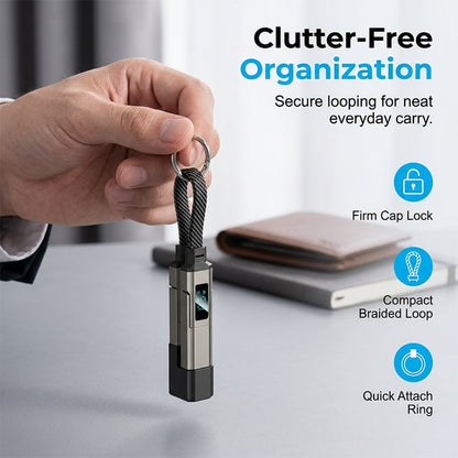 üî•Limited Time SALE 40% OFFüî•4-in-1 Digital Display Keychain Charging Cable