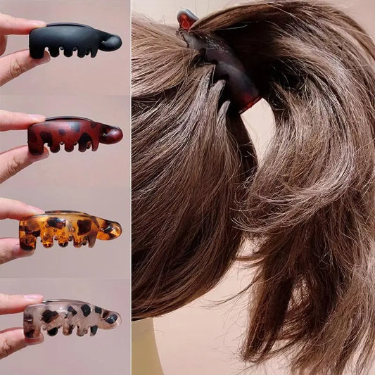 Mini Non-Slip Banana Hair Clips (4PCS) ‚Äì Lightweight Hair Claw for Thin/Fine Hair Ponytails & Buns