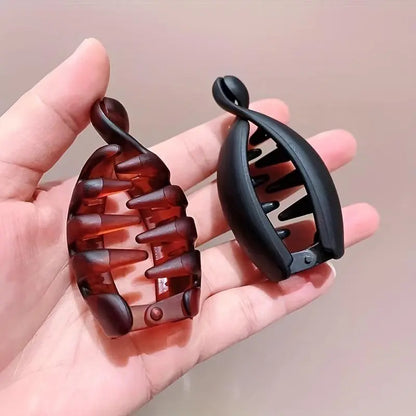 Mini Non-Slip Banana Hair Clips (4PCS) ‚Äì Lightweight Hair Claw for Thin/Fine Hair Ponytails & Buns