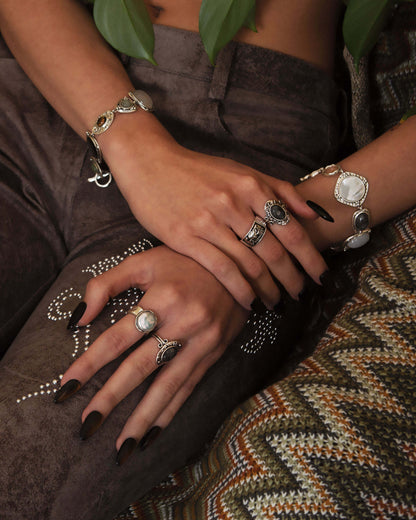 Athena Bracelet and Iris Ring Set