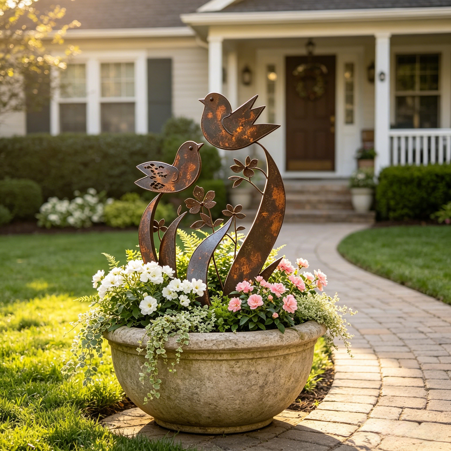 ü¶ãü¶ã2026 Mother's Day Gifts 50% Off--üíñüéÅBird & Wildflower Metal Garden Stake
