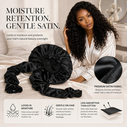 BUY 1 GET 1 FREEüî• Silk Bonnet for Long Curly Hair