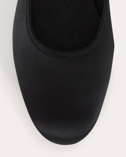 The Day Buckle Mary Jane | Black Satin
