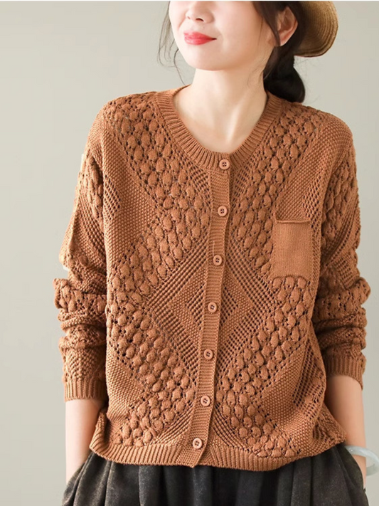 Women's Comfortable Daily Wear Crew Neck Loose Sweater