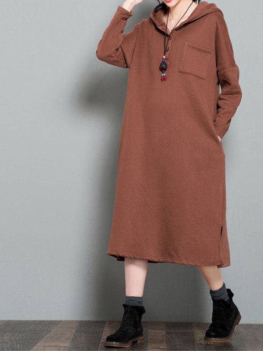 Chic Hooded Sweater Dress for Women | Eva Trends