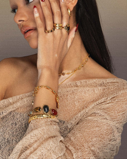 Athena Bracelet and Band Ring Set