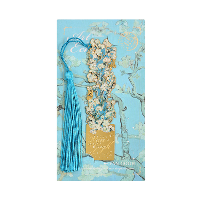 üìö‚ú® 8-Piece Gold Metal Bookmark Set with Tassel ‚Äì Van Gogh & Monet Inspired Gift for Book Lovers üé®