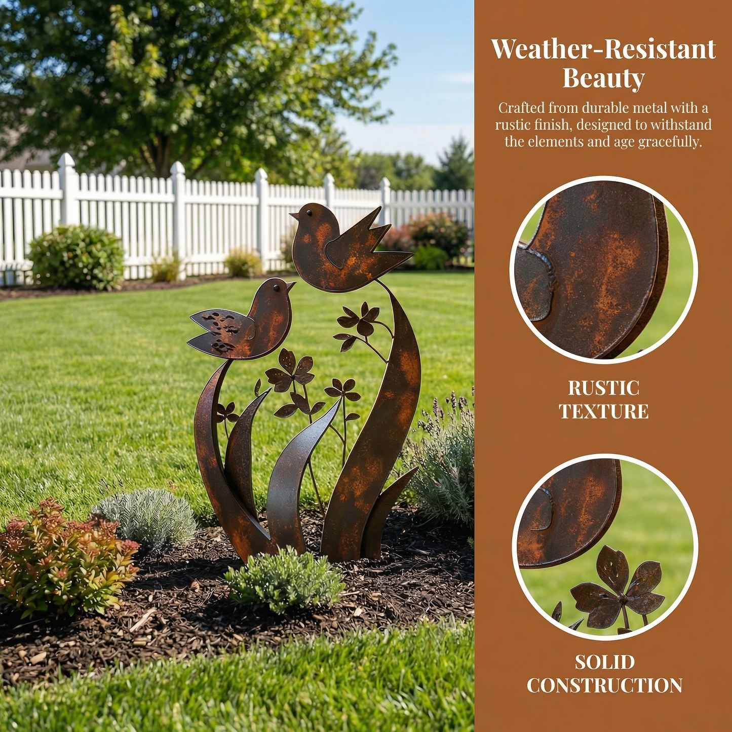 ü¶ãü¶ã2026 Mother's Day Gifts 50% Off--üíñüéÅBird & Wildflower Metal Garden Stake