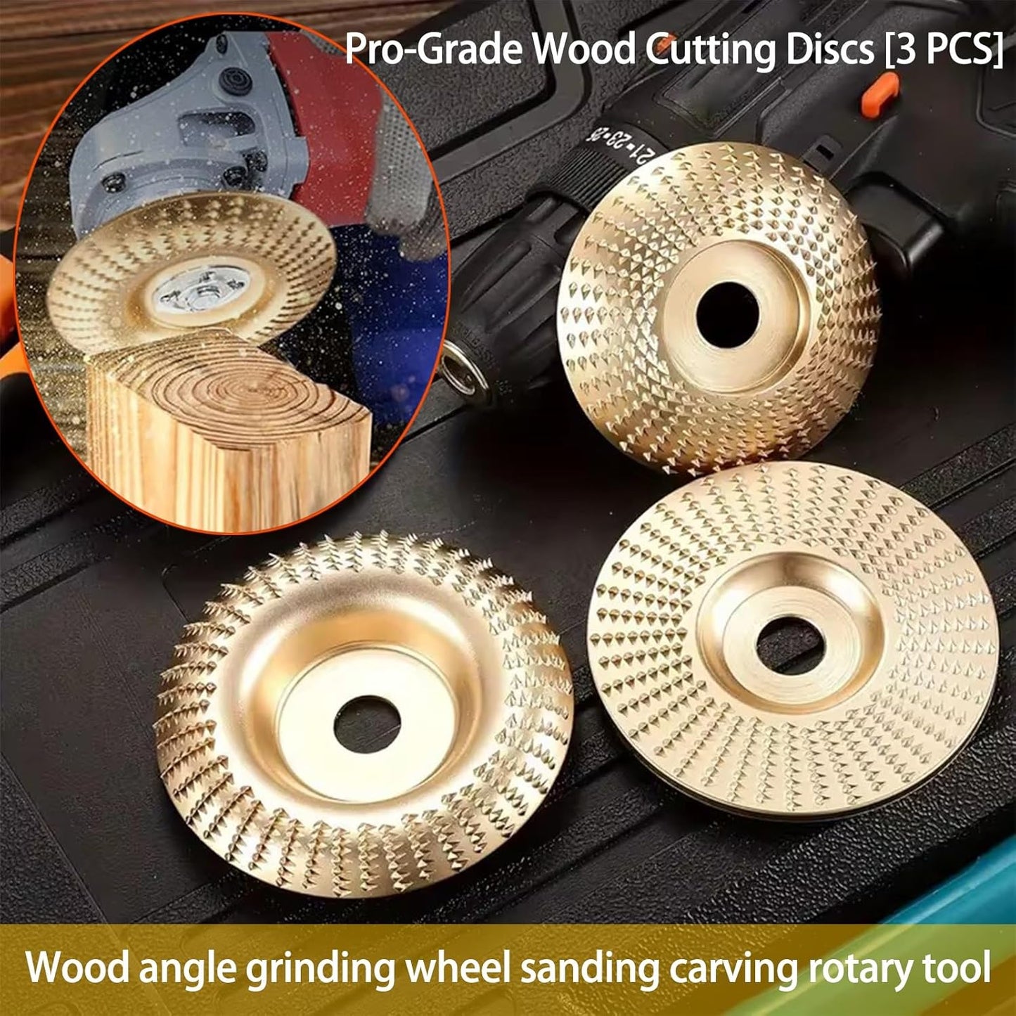 ‚öíÔ∏èHeavy-Duty Wood Carving Disc Set (3PCS)