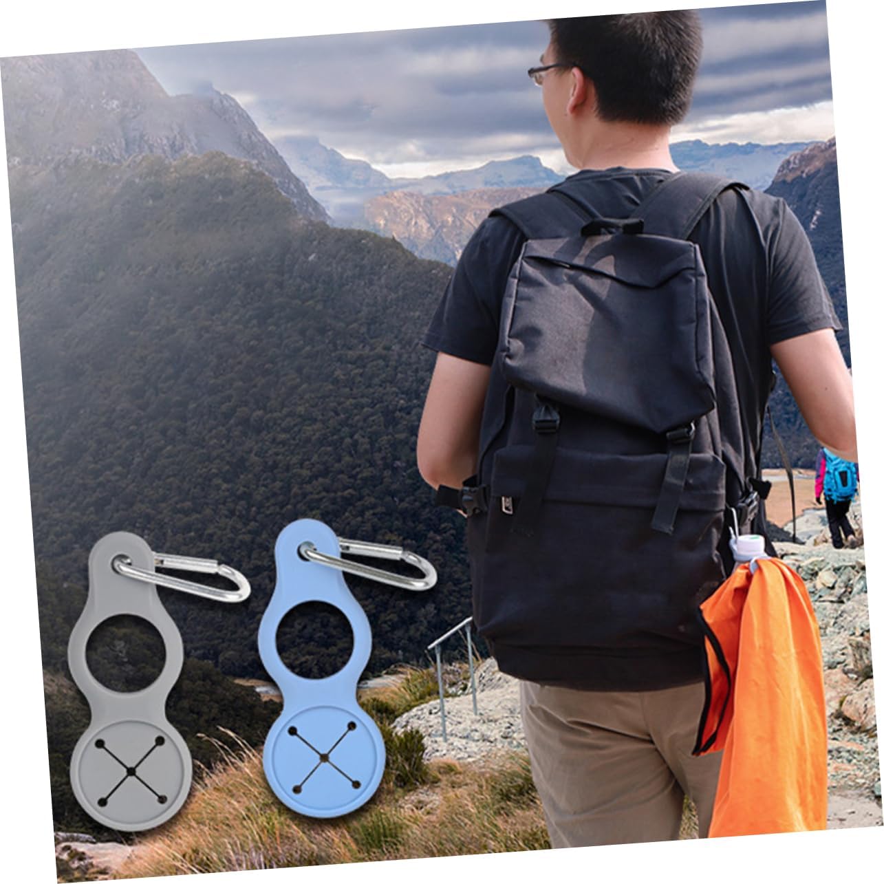 üèÜHot Sale‚ö°üåü Silicone Sport Kettle Buckle Outdoor Carabiner Water Bottle Holder