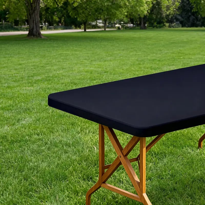 üçñStretch Fabric Table Top Cap Cover ‚Äì Elastic Edge, Waterproof & Reusable