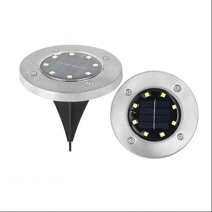 ‚òÄÔ∏è Solar Powered 8-LED Ground Lights | Outdoor Pathway Lighting