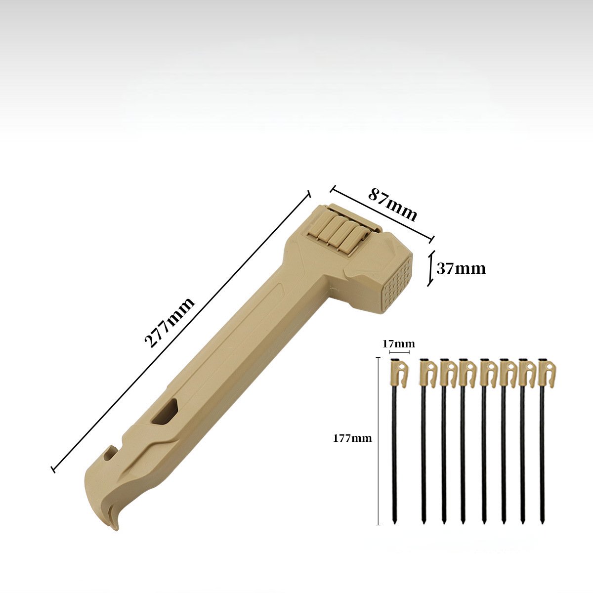 üî®üèïÔ∏èMultifunctional Camping Hammer & Tent Stake Puller‚ú®