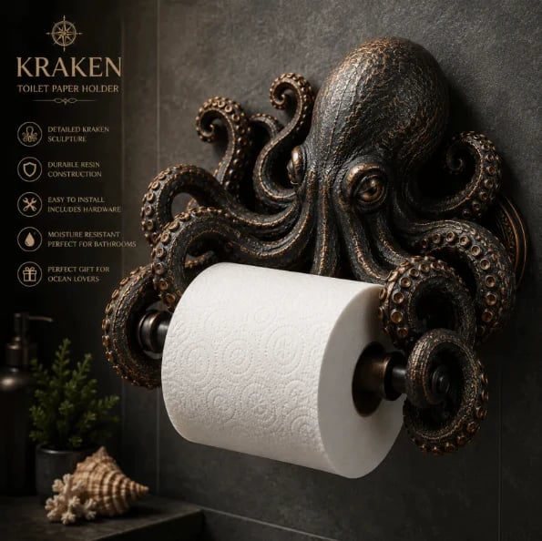 üåä Ocean Guardians Toilet Paper Holder Series