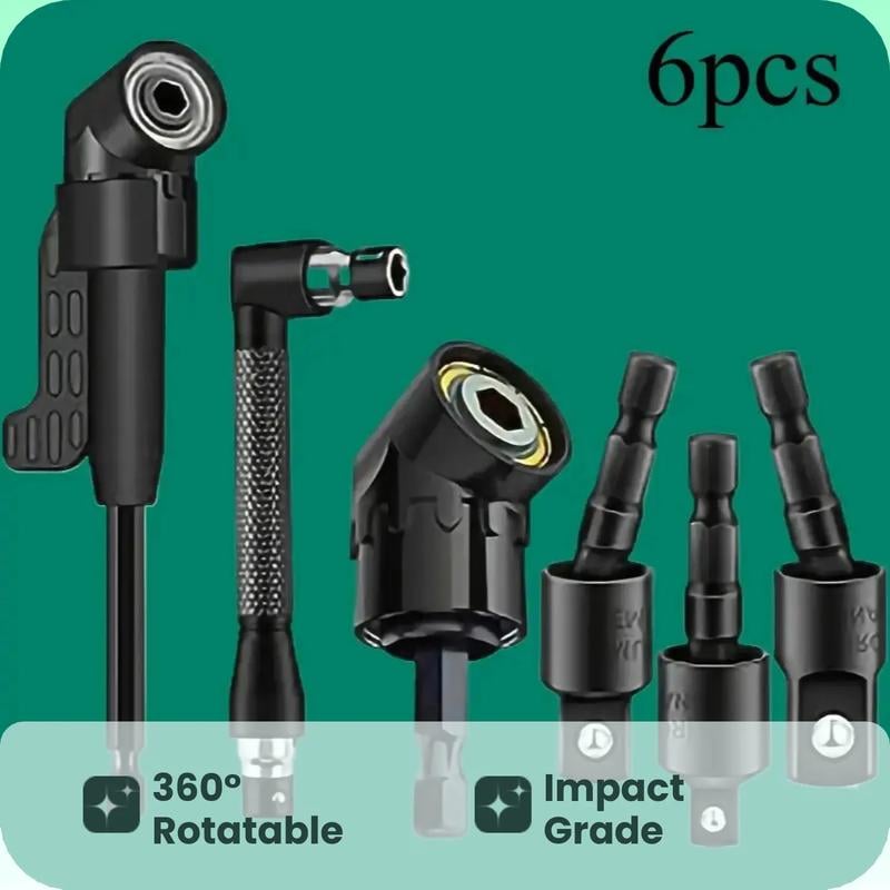 Dailyardtool¬Æ 6pcs Right-Angle Drill Bit Accessory Set - Easy to Install & Wide Compatibility