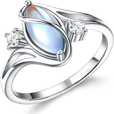 üéÅExquisite Color Change Mood Rings Moonstone for Women