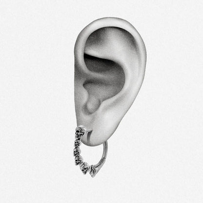 DEATHBOUND CIRCLE EARRINGS