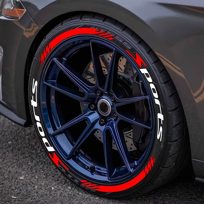 üî•4Pcs 3D Car Tire Stickers ‚Äì Waterproof Universal Wheel Decals | Motorcycle Auto Exterior Accessories